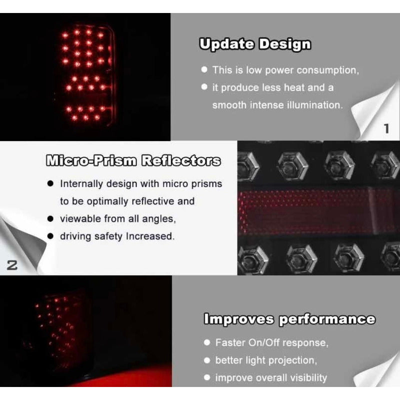 Calavera Trasera Led Grand Cherokee Derecho 97-98