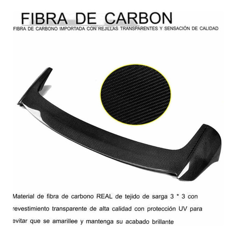 Spoiler Alerón Fibra De Carbono Mazda 3 Hatchback 2014-2019