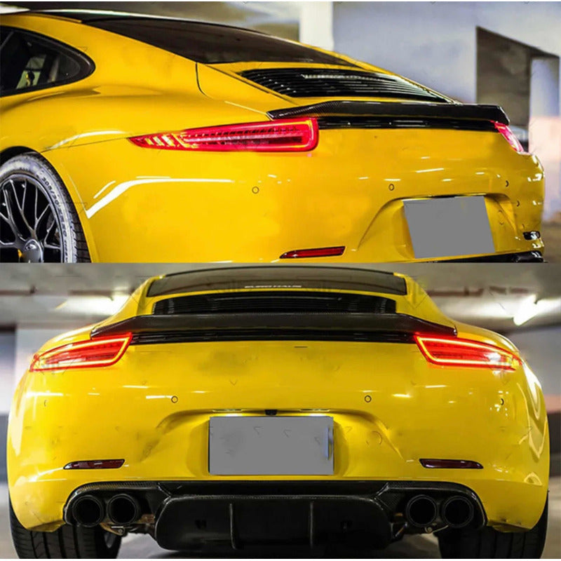 Alerón Spoiler Fibra De Carbono Porsche 911 991 2012 A 2015
