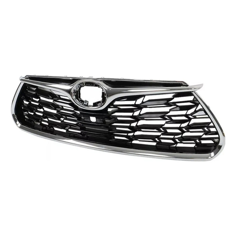 Parrilla Delantera Toyota Highlander Negro/cromo 2020 A 2022 Negro-cromado Brillante