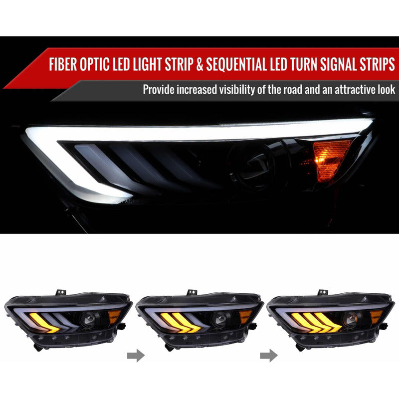 Faros Led Mustang 2015 2016 2017 Izquierdo