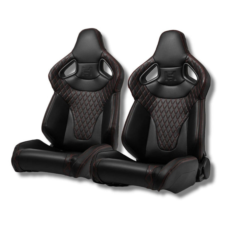 Universal Reclining Racing Seats with Adjustment Slider
