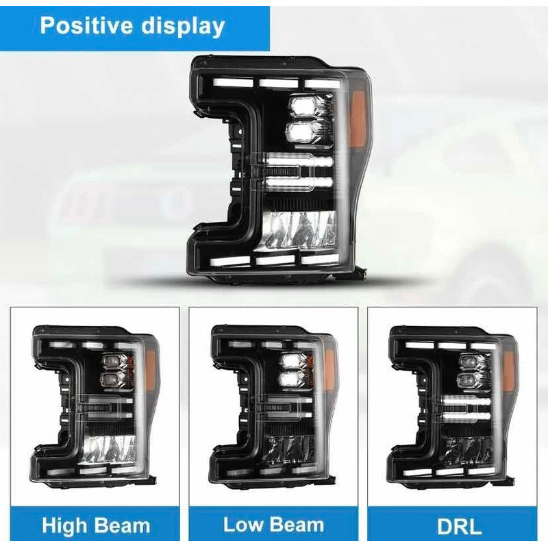 Faros Led Ford F-250 F-350 Super Duty 2017 2018 2019 Izquierdo