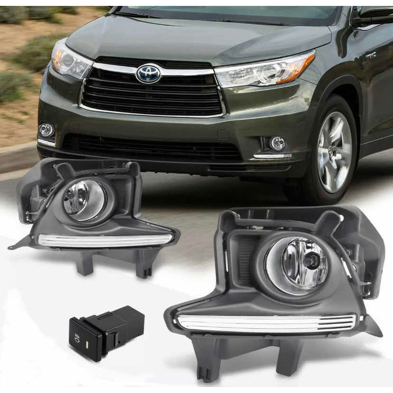 Par De Faros De Niebla Toyota Highlander 2014 2015 2016