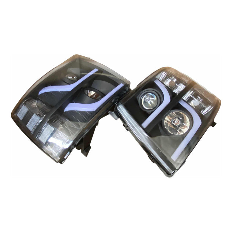 Silverado 1500 2500HD LED Headlights 2007 2008 2009 to 2014