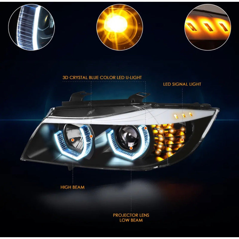 Faros Led Bmw E90 Serie 3 2006 2007 2008
