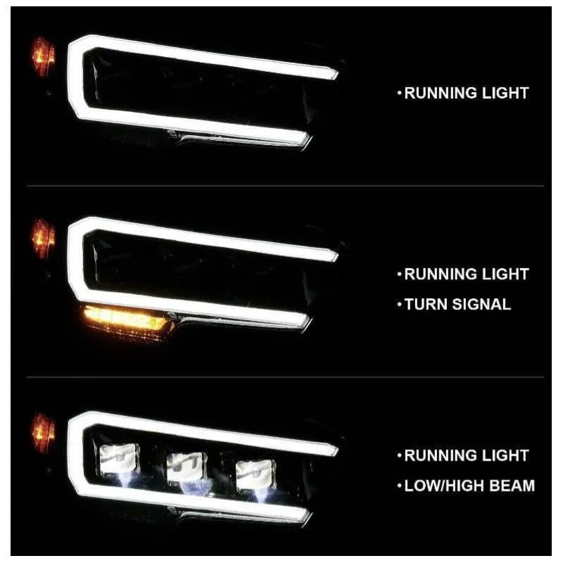Faros Ultra Led Toyota Tacoma 2016 2017 2018 2019 A 2023 Ambos Lados
