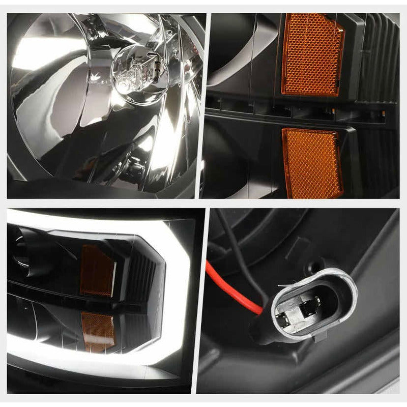 Par Faros Led Drl Chev Silverado 2007 2008 2009 2010 A 2014
