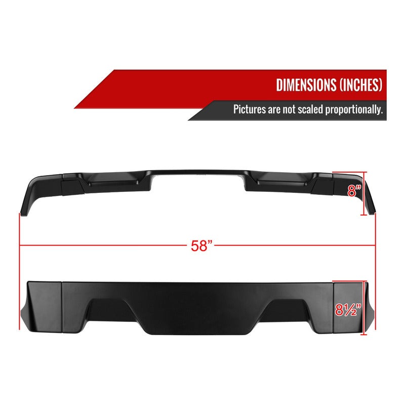Ram 1500 Roof Spoiler 2013 to 2018