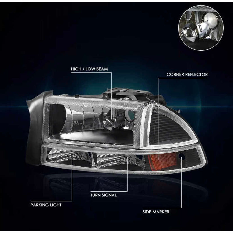Dodge Dakota Durango headlights 1997 to 2004