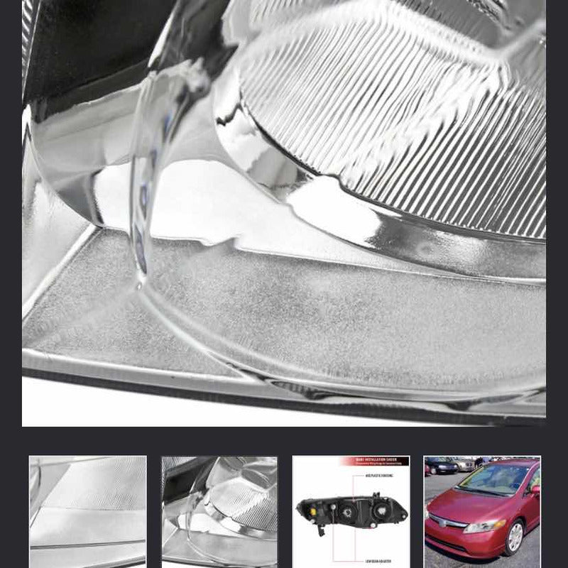 Right Headlight Civic Sendan 2006 2007 2008 2009 to 2011
