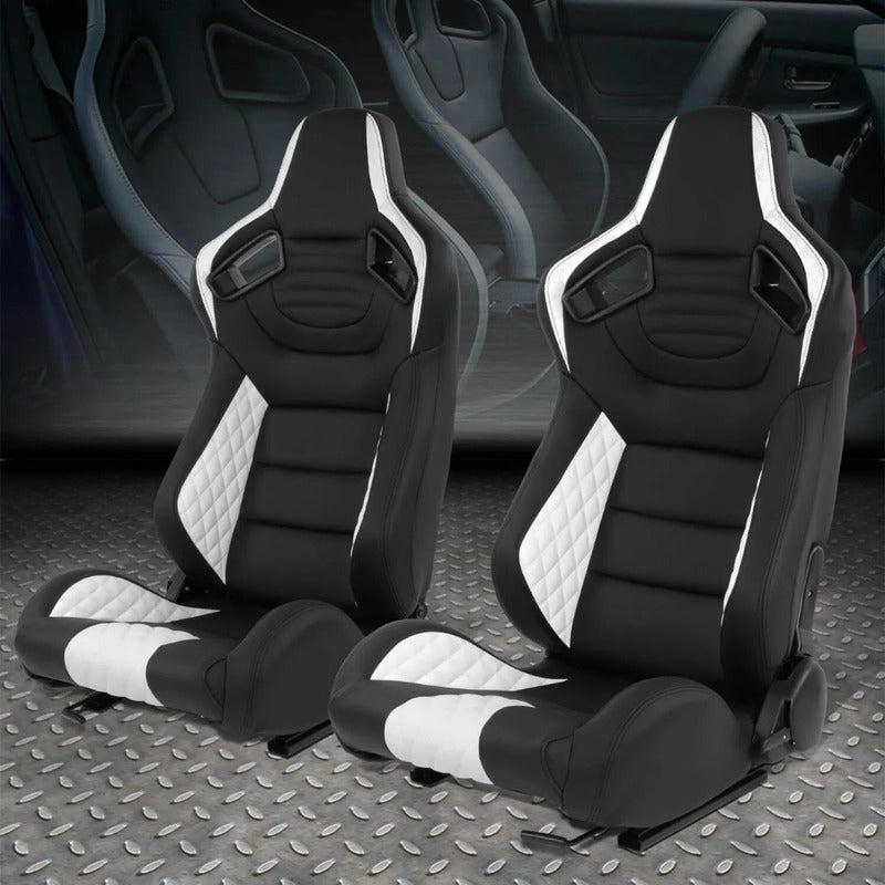 Universal Reclining Racing Seats with Adjustment Slider