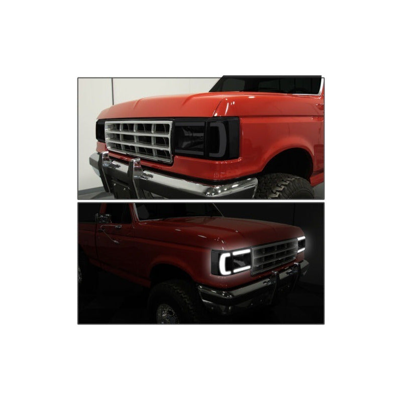 Led Drl Headlights Ford Bronco F-150 1987 to 1991