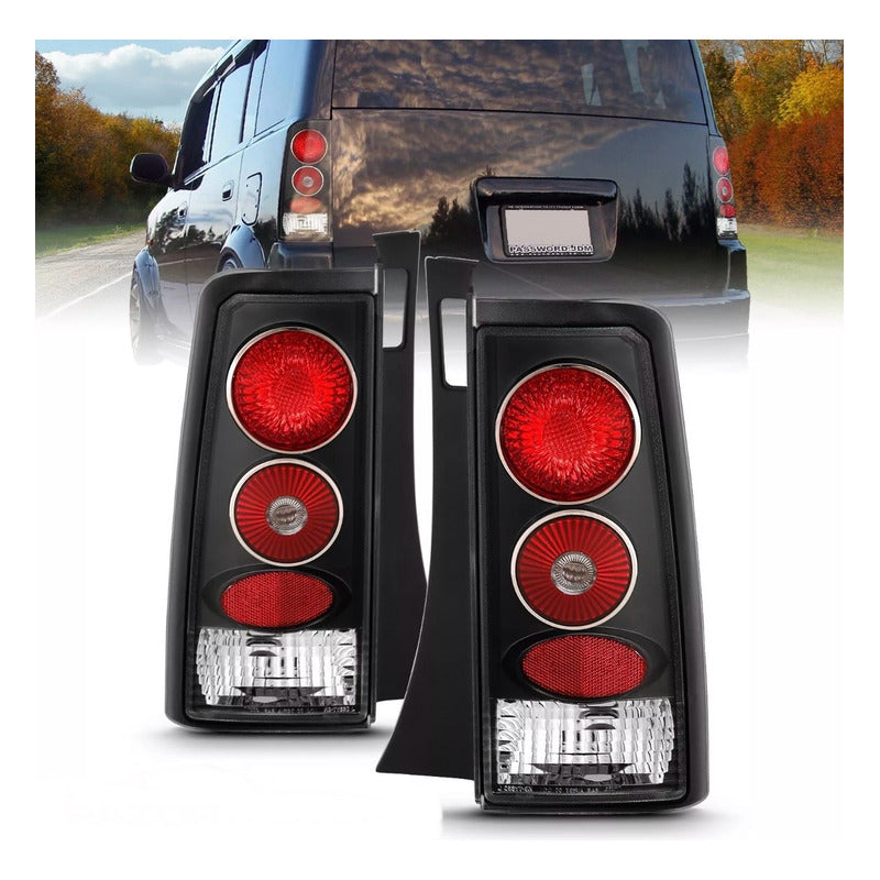 Calaveras Traseras Scion Xb Jdm Negro 2003 a 2007