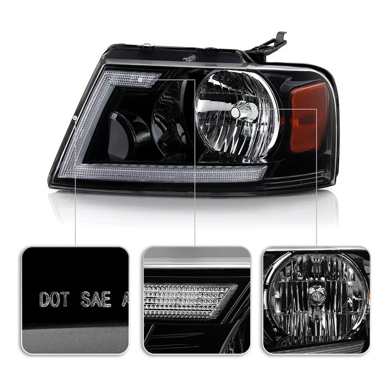 Faros Led Delanteros F-150 2004 2005 2006 2007 2008