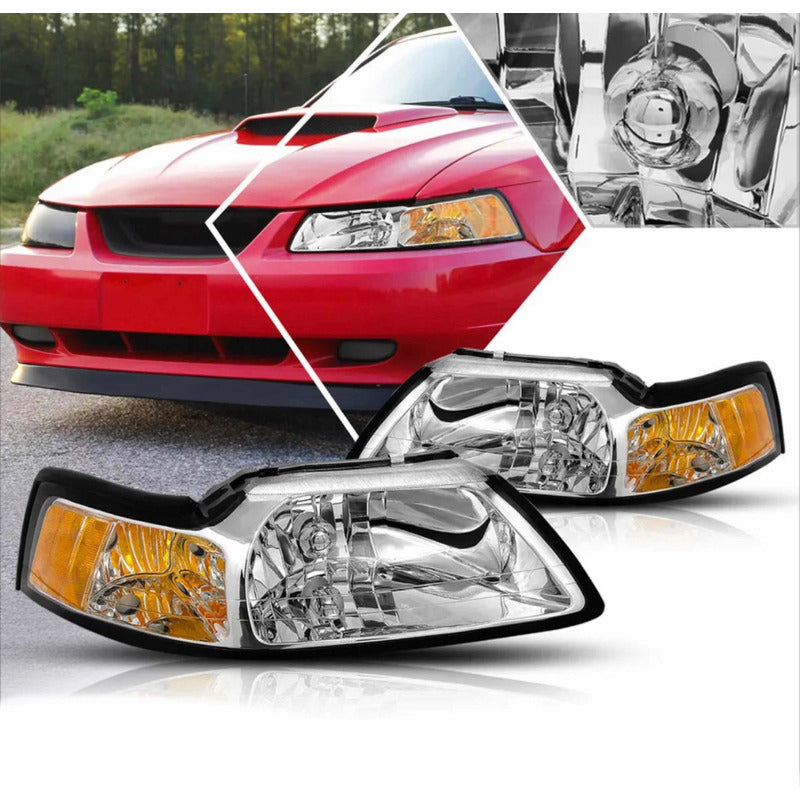 Faros Para Ford Mustang 99 2000 2001 2002 2003 2004