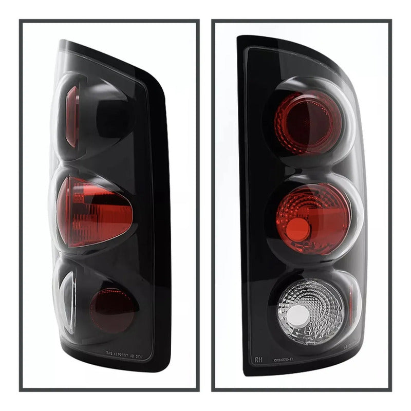 Calaveras Traseras Ram Negro Mate 2002 2003 2004 A 2006 Ambos Lados Transparente