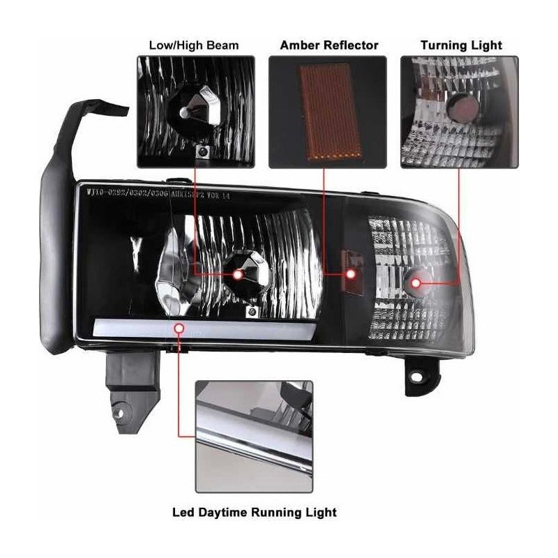 Led headlights Ram 1500 1994 to 2002