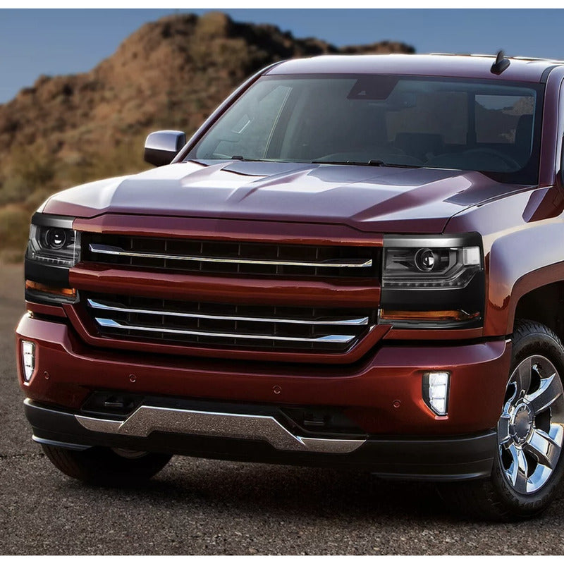 Faros Delanteros Silverado 1500 2015 2016 2017 Ambos Lados
