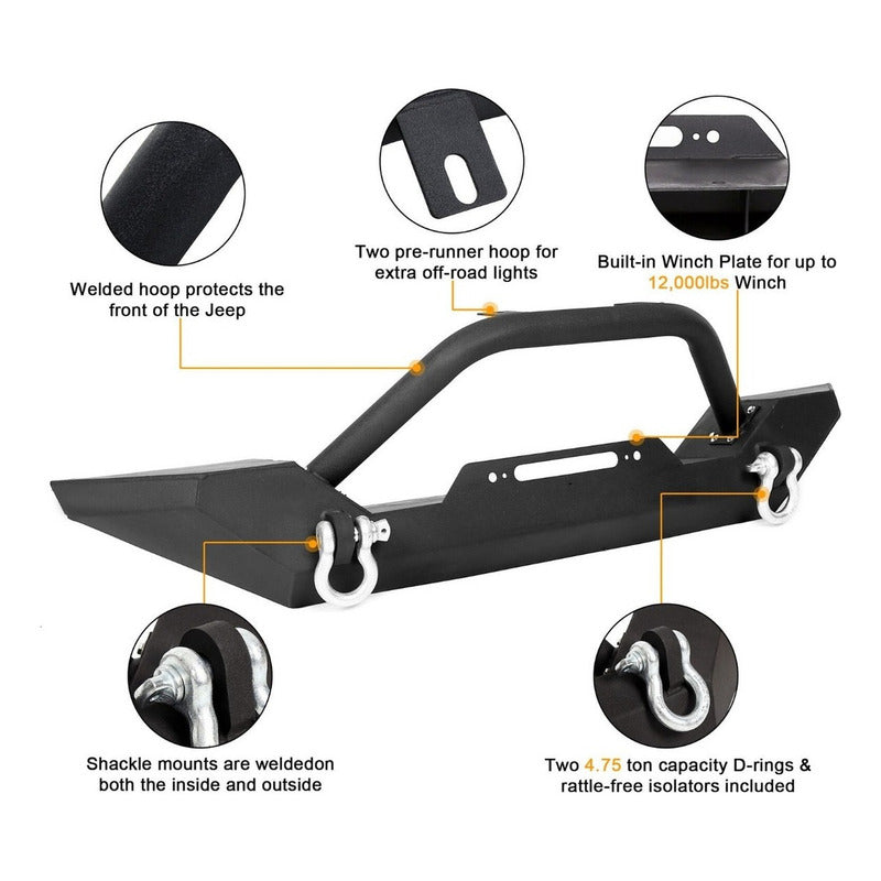 Defensa Delantera Jeep Wrangler Tj Yj 1986 1987 1988 A 2006