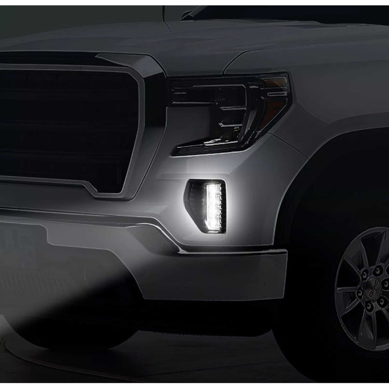 Set Faros De Niebla Led Gmc Sierra 1500 2019 2020 2021