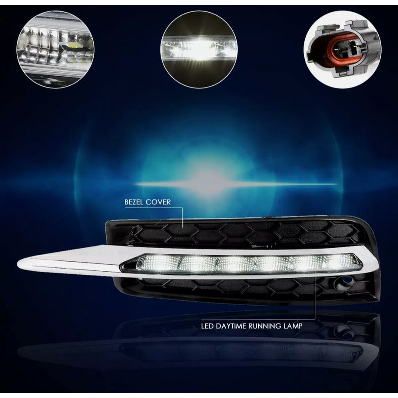 Pair of Led Fog Lights Chev Cruze 2010 2011 2012 2013 2014