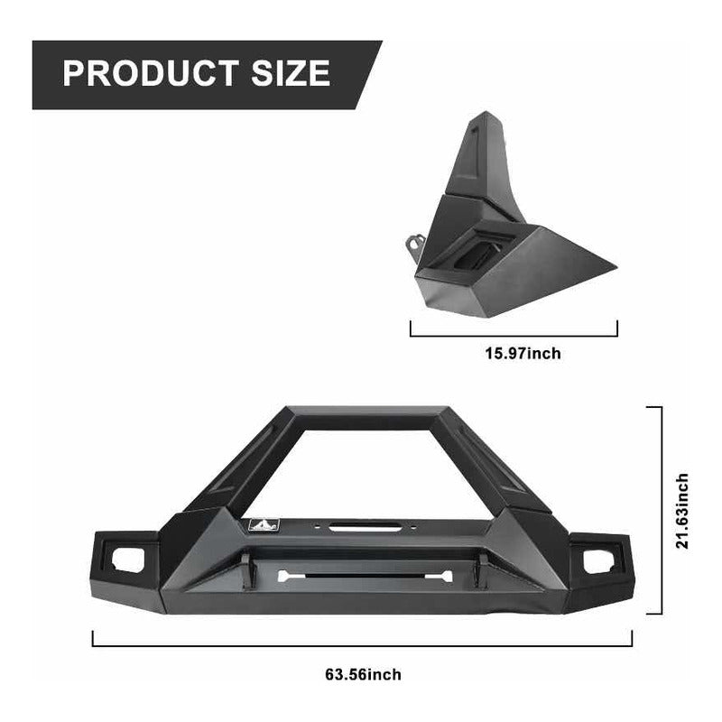 Front Bumper Jeep Wrangler Jk 2007 to 2018
