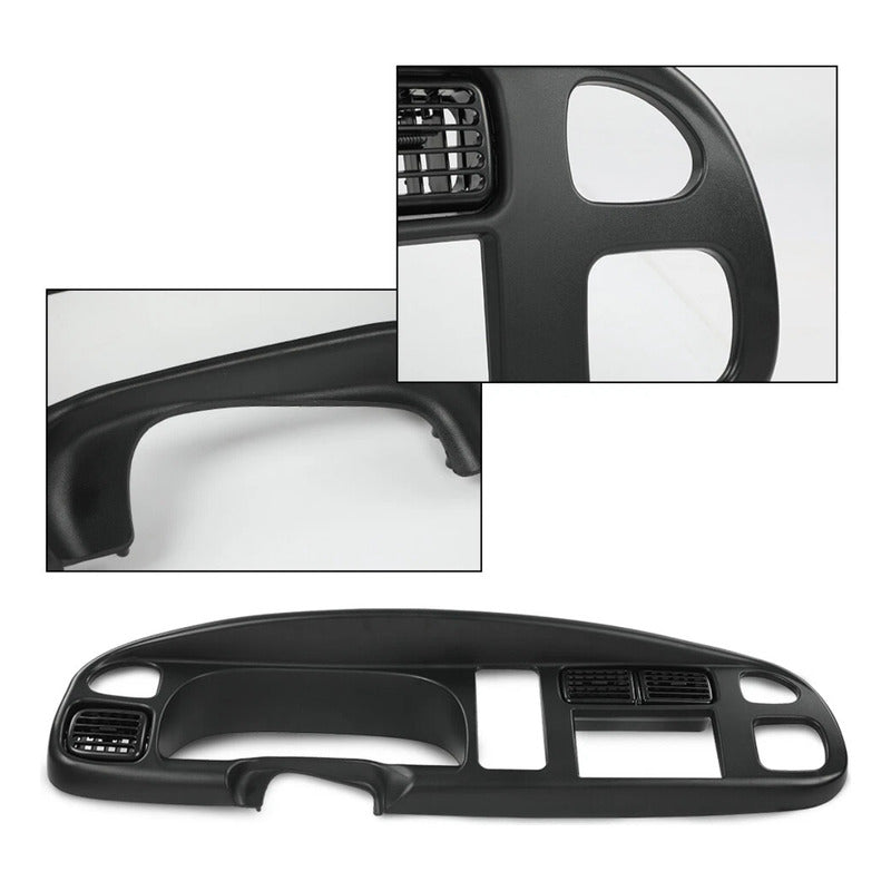 Bisel De Radio Doble Din Dodge Ram 1500 2500 1998 A 2002 Negro