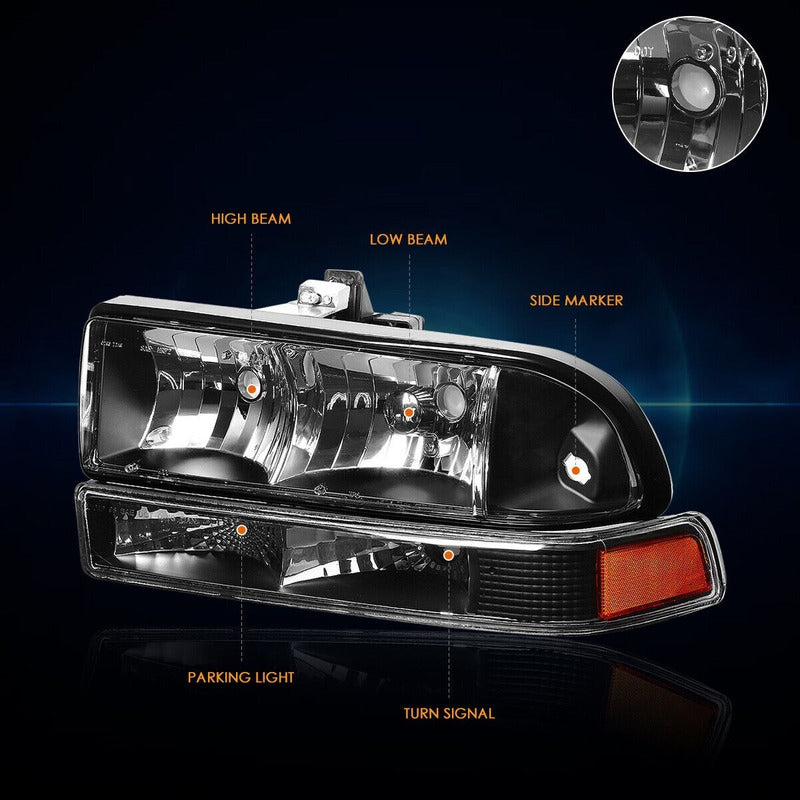 Chevrolet S10 Blazer headlights 1998 to 2004