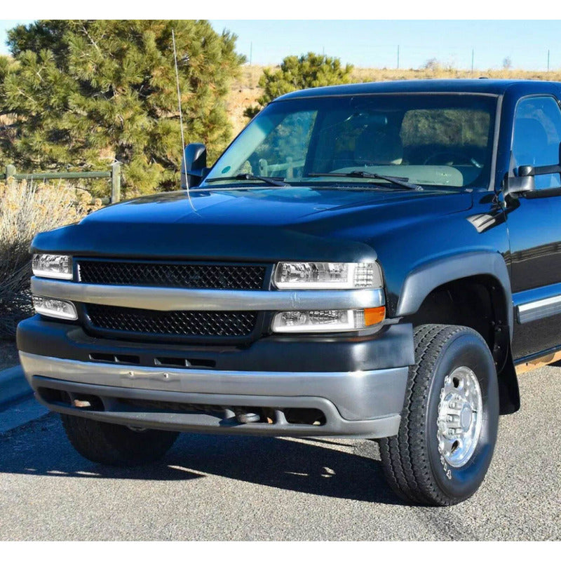 Faros Led Silverado Cheyenne 1999 2000 2001 2002 Cromados