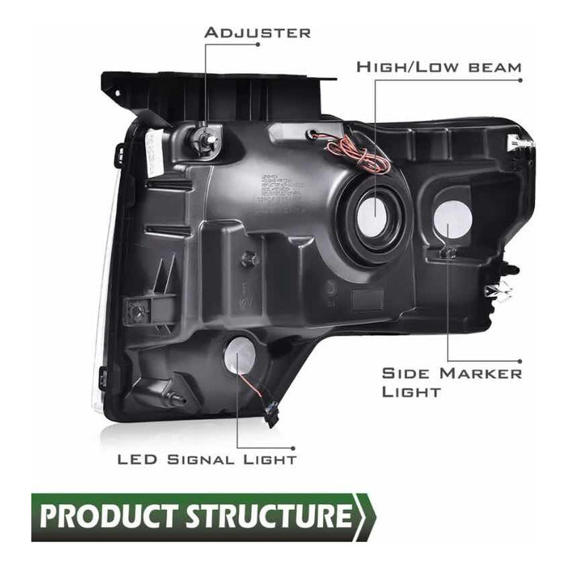 Led headlights Ford F-150 Lobo 2009 to 2014