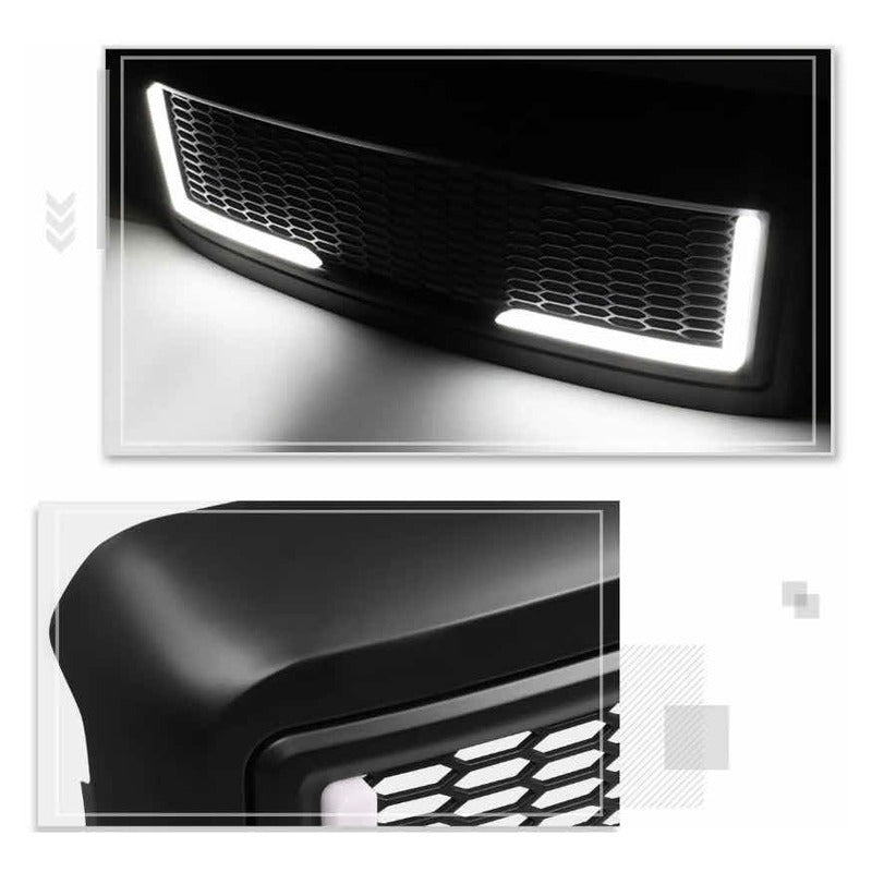 Parrilla Panal Ford F-250/f-550 Led Drl 2008 2009 2010