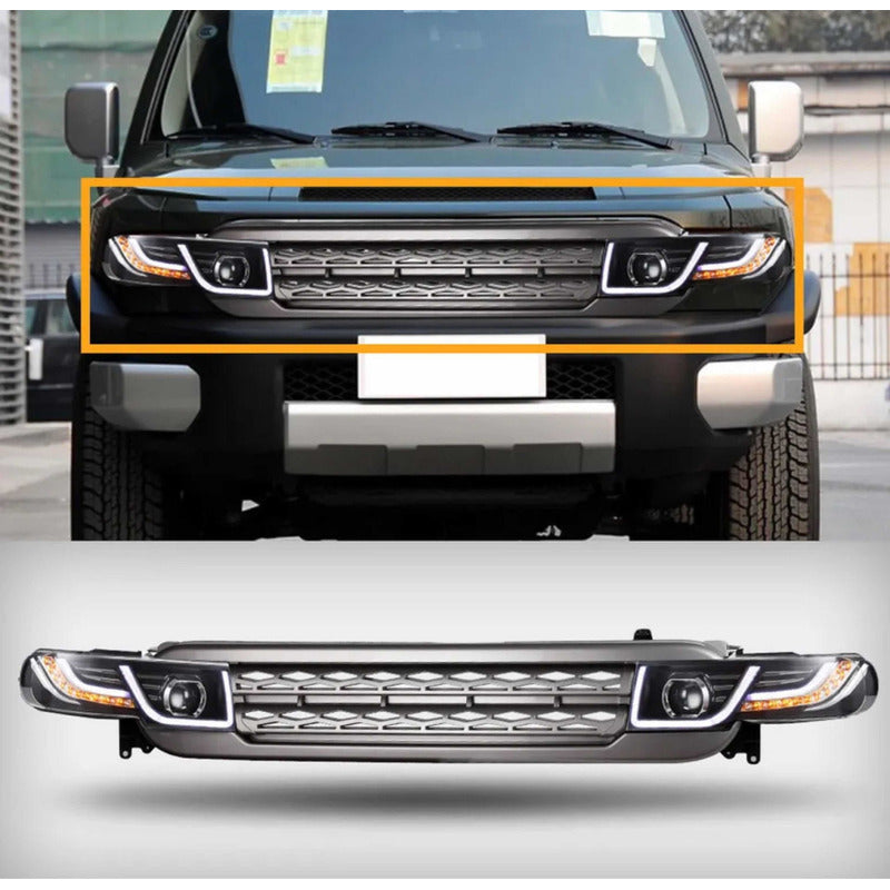 Parrilla Y Faros Led Toyota Fj Cruiser 2007 2008 A 2015