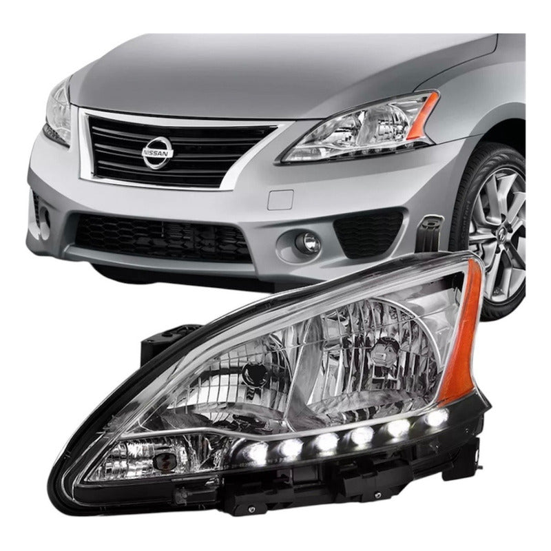 Faro Delantero Led Nissan Sentra Lado Izquierdo 2013 A 2015