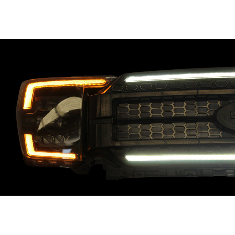 Parrilla Ford F-150 Drl Negro 2021 2022 2023 2024