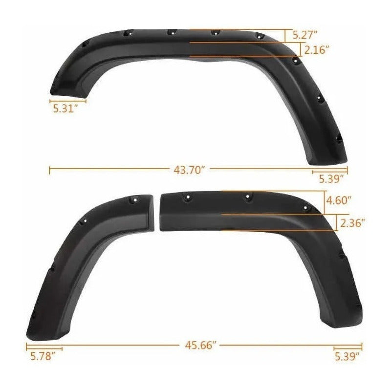 Jeep Cherokee Xj 1984 to 2001 corner guards