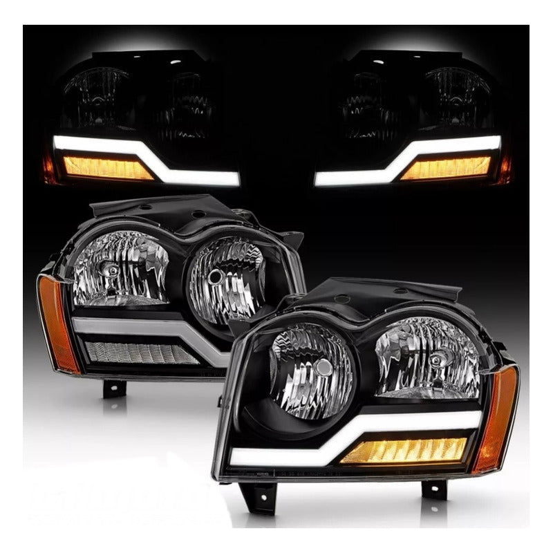 Faros Delanteros Led Jeep Gran Cherokee 2005 2006 2007