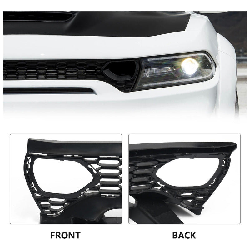 Parrilla Delantera Dodge Charger Srt 2020 2021 A 2023 Negro Brillante