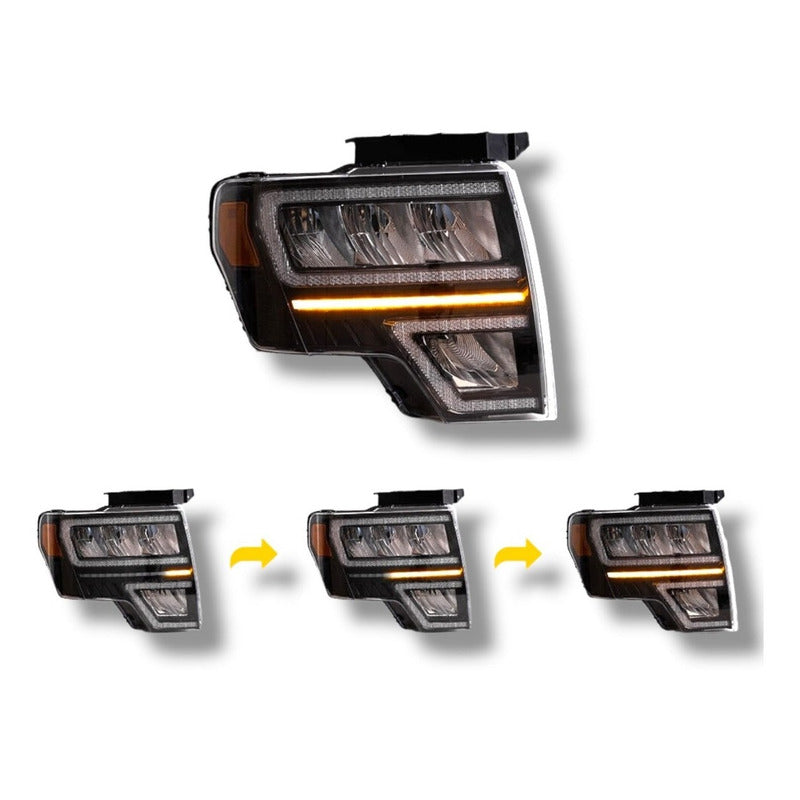Led Drl Headlights Ford F-150 Raptor 2009 to 2014