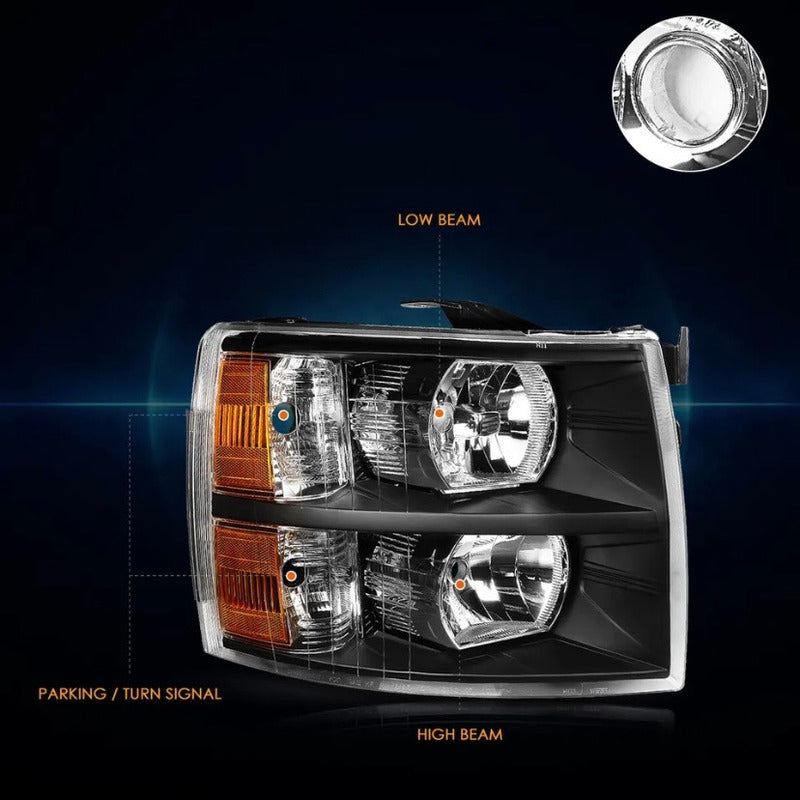Faros Silverado Cheyenne 2007 2008 2009 2010 2011 A 2013