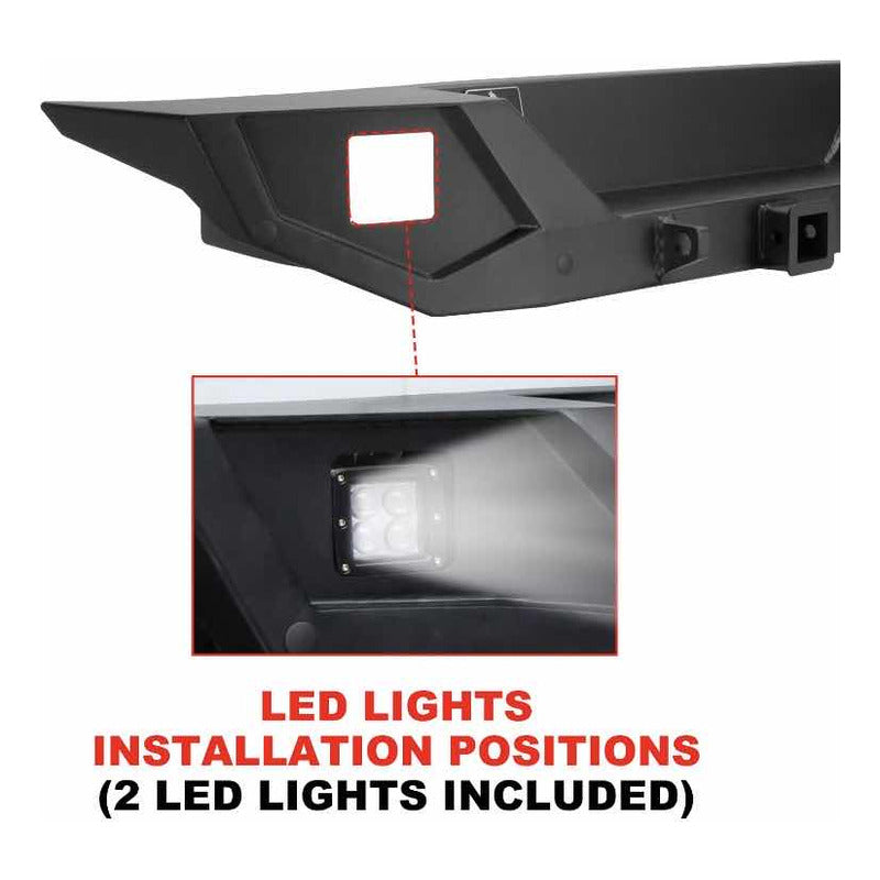 Rear LED Bumper for Jeep Wrangler JK 2007 to 2018