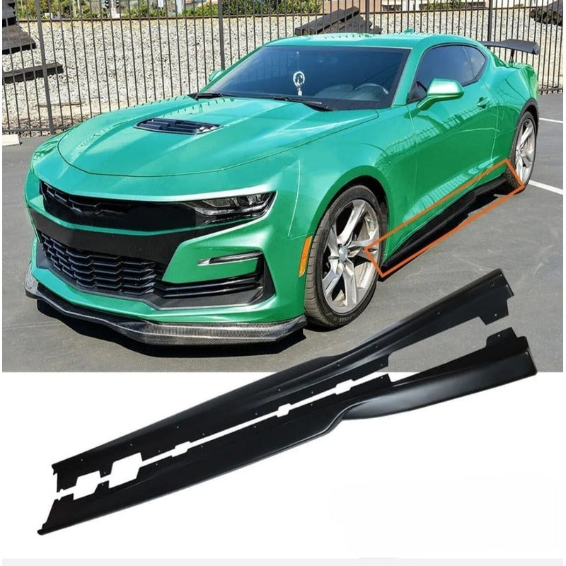 Estribos Estilo T6 Camaro Ss Y Rs 2016 2017 2018 2019 2020 Negro