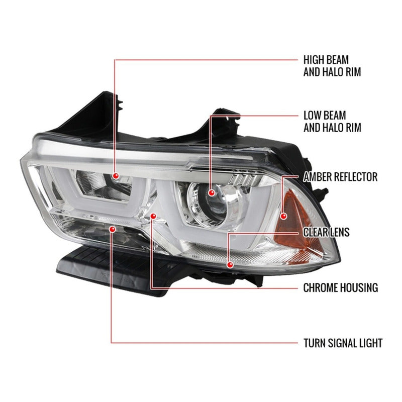Par Faros Led Para Dodge Charger 2011 2012 2013 2014