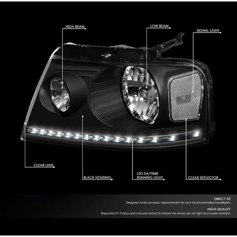 Faros Led Lobo F-150 Lincoln Mark 2004 2005 2006 2007 2008