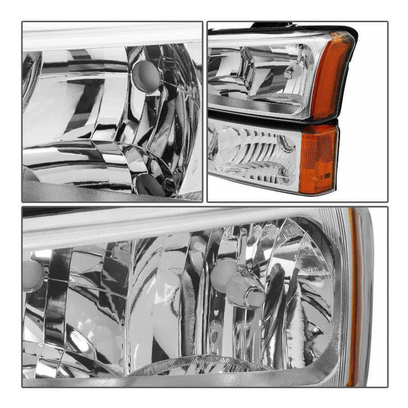Par De Faros Chev Silverado/ Cheyenne 2003 2004 2005 2006