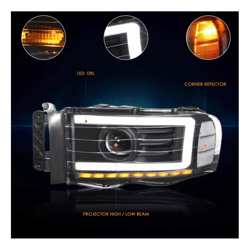 Led Headlights Ram 1500 2500 3500 2002 to 2005
