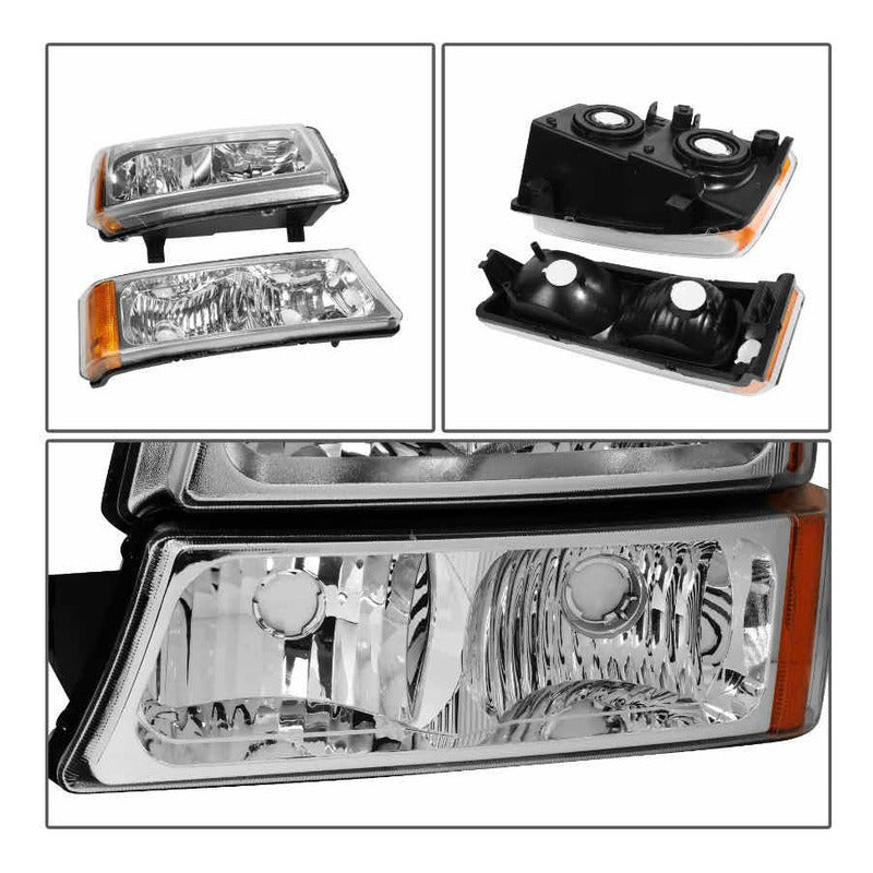 Par De Faros Chev Silverado/ Cheyenne 2003 2004 2005 2006