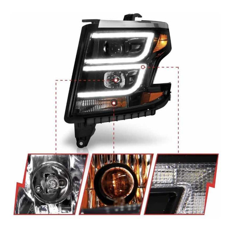 Led Headlights Chevrolet Tahoe Suburban Ls Lt 2015 to 2020