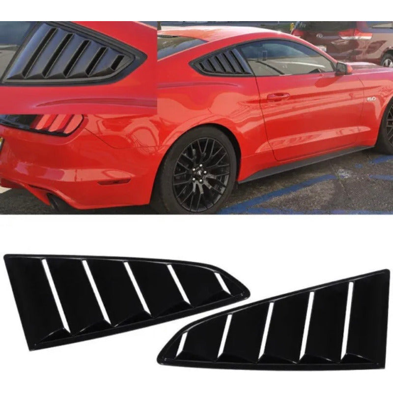 Louvers Laterales Mustang Negro Mate 2015 2016 2017 A 2023
