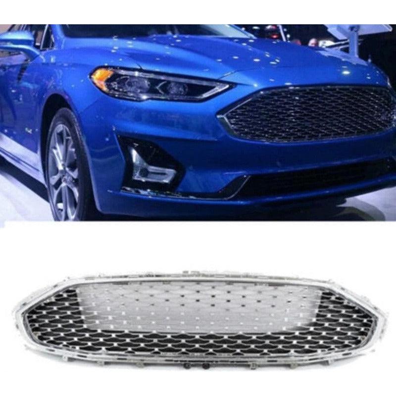 Parrilla Delantera Ford Fusion Cromada 2019 2020 Cromado Brillante